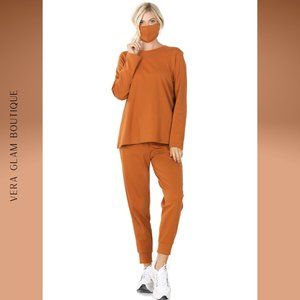3pc SET Top & Jogger Pant With Mask